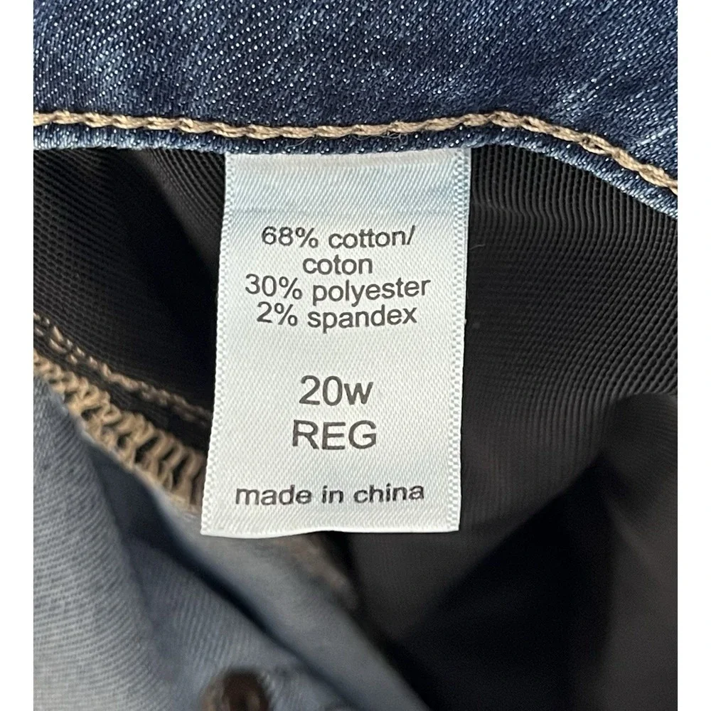 Maurices Everflex High Rise Skinny Jeans Womens Size 20W Blue Stretch 5 Pocket - Picture 4 of 10